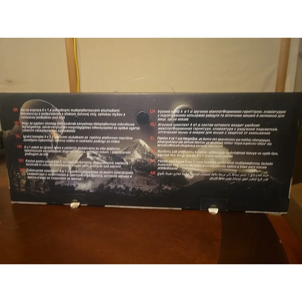 Four‎ And 1E Sports Gaming, Bundle Keyboard And Headset Mouse Pad New Inbox, Rgb